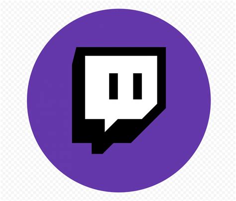 Hd Twitch Purple Circular Round Icon Transparent Background Png Citypng