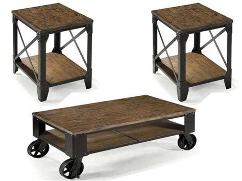 Wood coffee table looking for a wood coffee table? Pinebrook Transitional Natural Pine Wood Metal Coffee ...