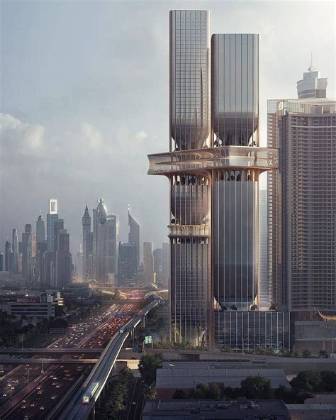 Towers In Dubai Uae🇦🇪 Zaha Hadid Architects Vi Futuristic