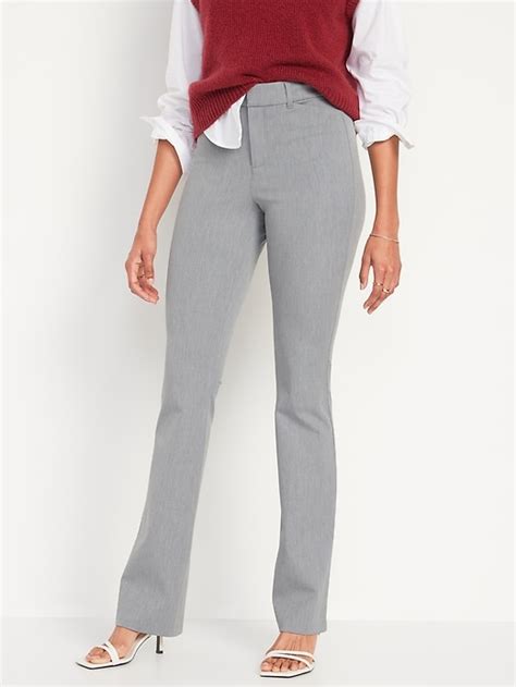 Old Navy High Waisted Heathered Pixie Flare Pants For Women