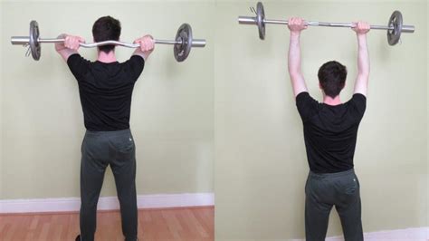 Ez Bar Overhead Tricep Extension Standing And Seated