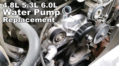 How To Replace Water Pump Chevy Avalanche Gmc Sierra 48l 53l 60l