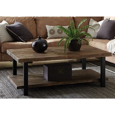 Alaterre Furniture Pomona Rustic Natural Coffee Table Amba1220 The