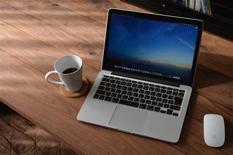 Laptop Macbook Coffee Wooden Free Photo On Pixabay