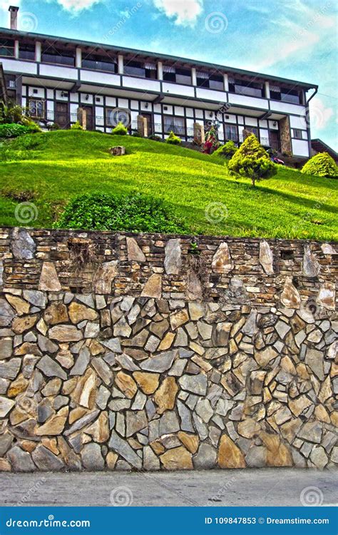 Beautiful House On Top Of A Hill Stock Image Image Of Trees Clouds