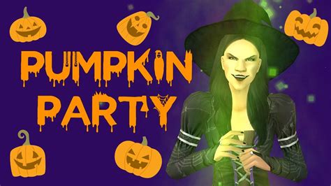 Pumpkin Party Sims 2 Halloween Youtube