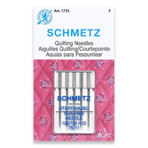 Schmetz Machine Needle Quilting 130705 H Q 9014 Alisellou Designs