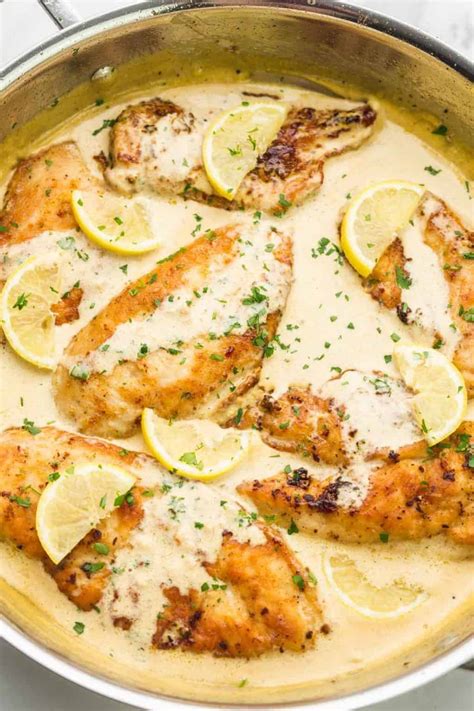 Easy Creamy Lemon Chicken Recipe Little Sunny Kitchen
