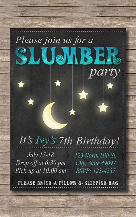 Slumber Party Templates Free Printable Templates