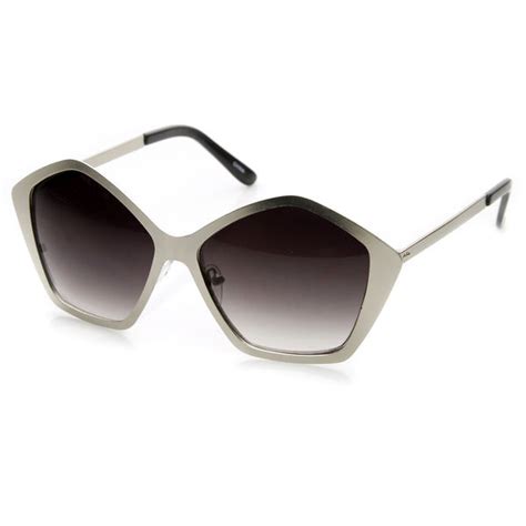 oversize large fashion sunglasses zerouv® eyewear tagged hexagon