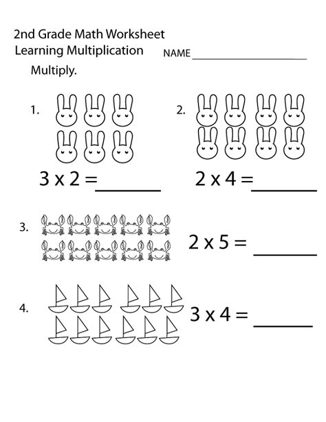 Beginning Multiplication Worksheets 2 Grade Free Printable