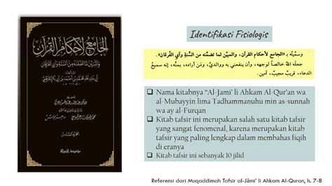 Metodologi Kitab Tafsir Al Jami Li Ahkam Al Quran Karya Imam Al