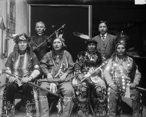 Ojibwa Delegation 1911 Indien Amerique Images Amérindiens