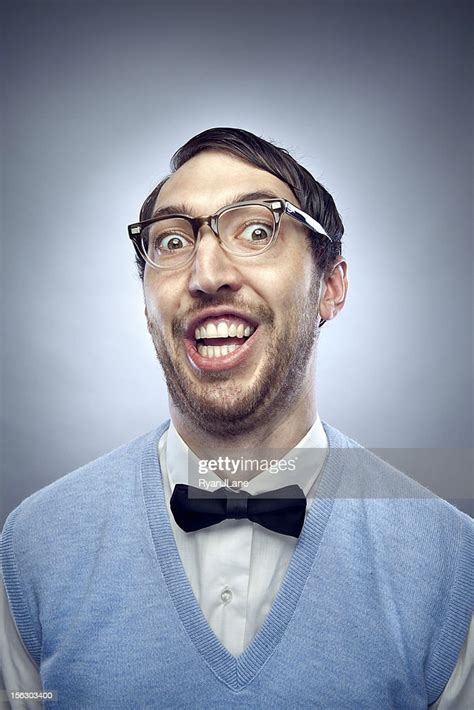 Nerd Student Making A Funny Smiling Face High Res Stock Photo Getty