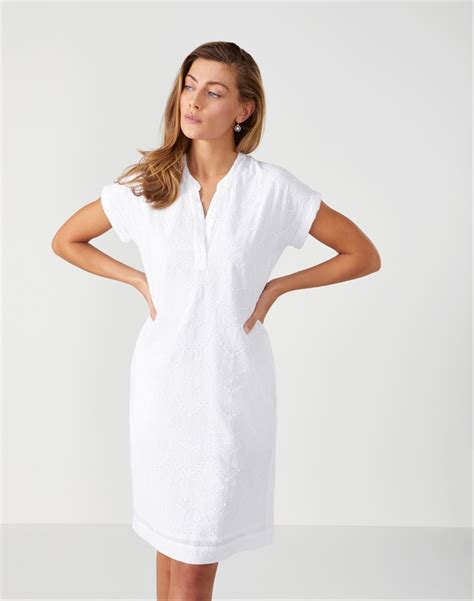White Broderie Anglaise Dress Pure Collection