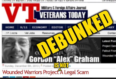 Its mission is second to none, particularly in the veterans'. DEBUNKED: Article Purporting Wounded Warrior Project is a ...