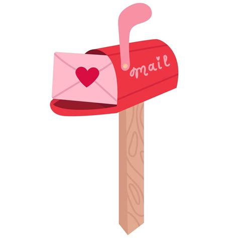 love letter vector mailbox vector love letter in mailbox vector stock of a mail box with a