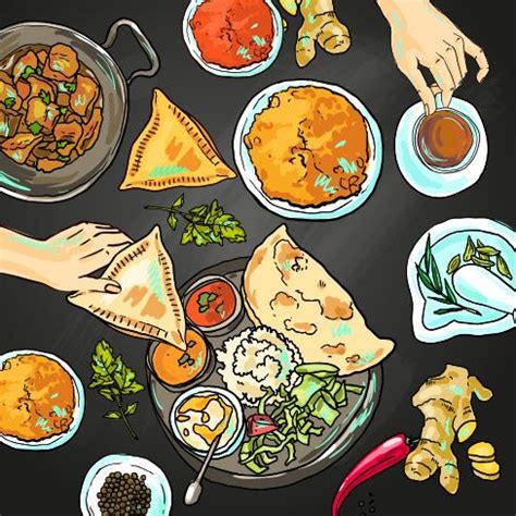 National Curry Week 10th 16th October 2016 Food Illustration Art