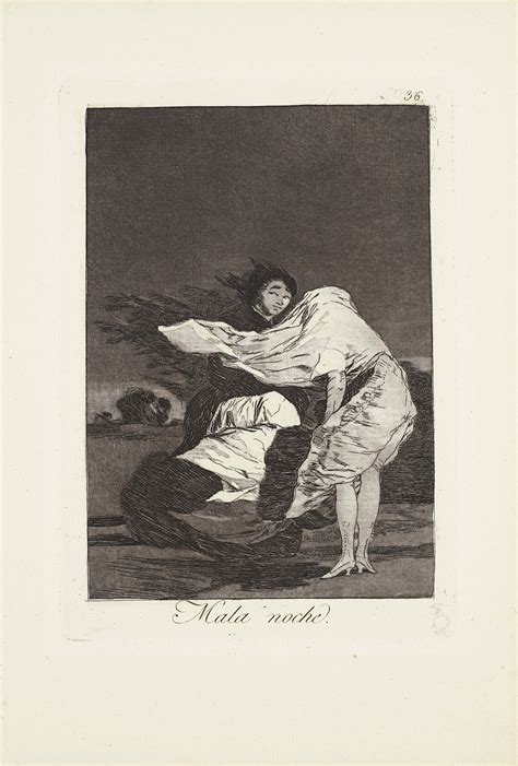 Francisco De Goya Y Lucientes 1746 1828 A Bad Night Mala Noche