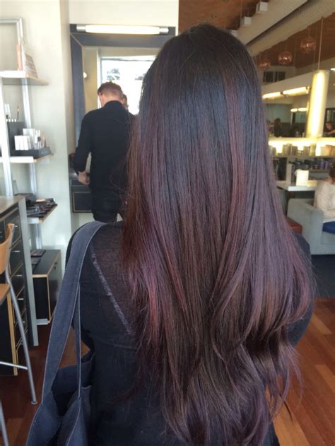 Dark Hair With Red Tint With Added Layers By Jessica Johnson At Alex