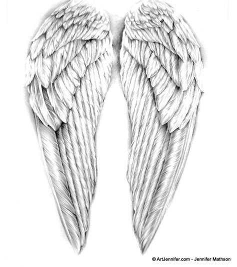 Beautiful Angel Wings Drawing Clip Art Library
