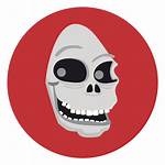 Skull Ghost Icon Circle Transparent Sugar Svg