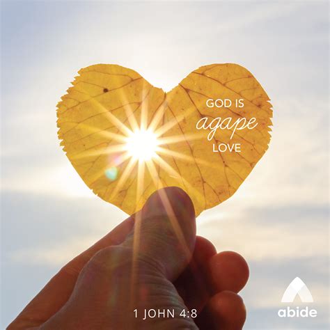 Agape God Is Love 1 John 48 Abide