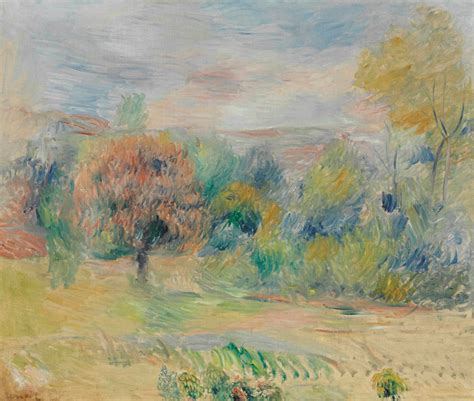 Pierre Auguste Renoir 1841 1919 Paysage De Cagnes Christies