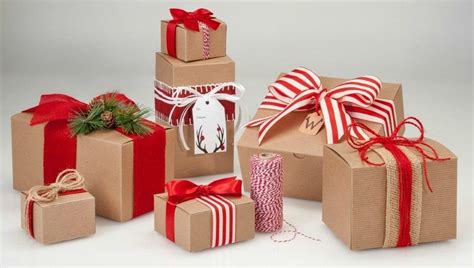 Maybe you would like to learn more about one of these? Kraft Gift Boxes with Red Ribbon from Nashville Wraps ...