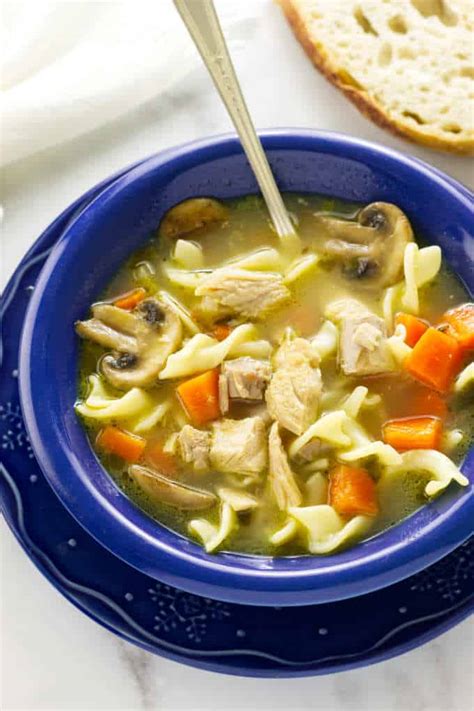 Turkey Noodle Soup From A Leftover Turkey Carcass Savor The Best