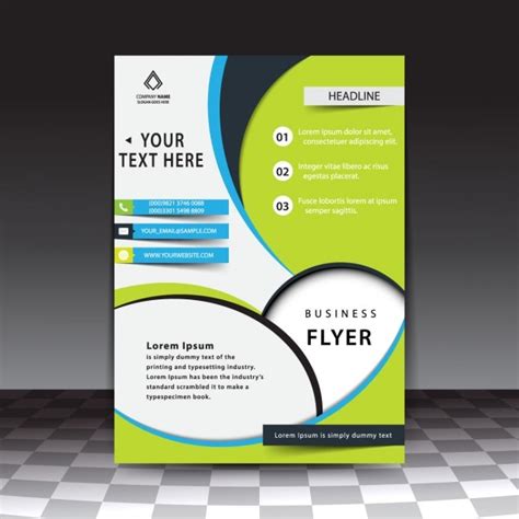Modern Stylish Business Flyer Template Vector Free Download