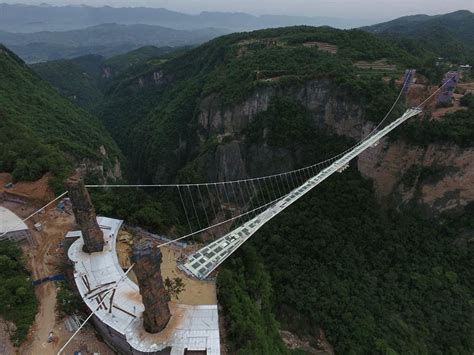 Worlds Longest Glass Bottomed Bridge Closes