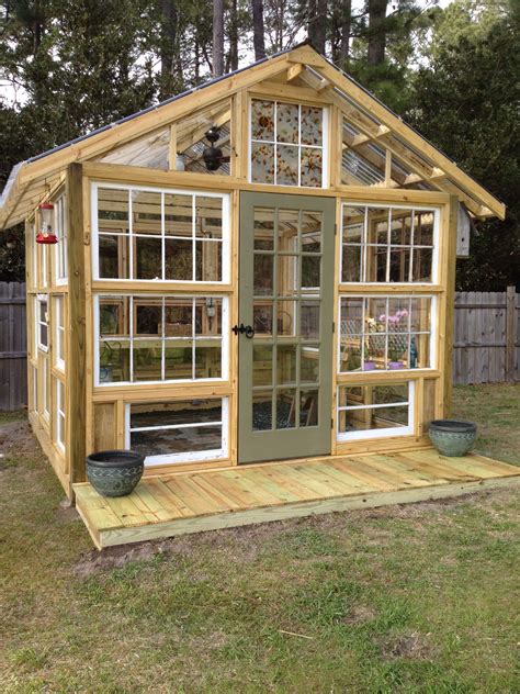 Green House Made Using Old Windows Conservatorygreenhouse Build A