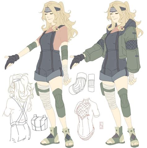 Peachi W Overalls 👀 Anime Outfits Naruto Clothing Character Design