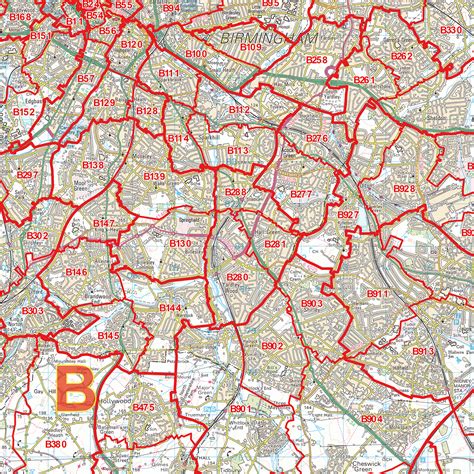 Birmingham Area Zip Code Map