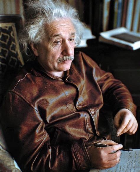 Colorized Photograph Of Albert Einstein At Work In 1938 Roldschoolcool