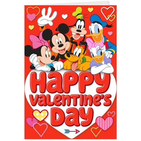 Disney Mickey Mouse And Friends Valentines Day Cards Pack Of 10 In