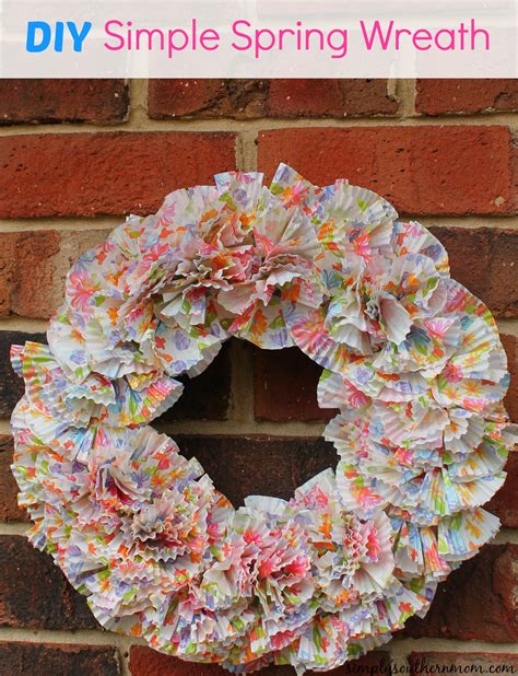 Simple Spring Wreath Craft Simply Southern Mom