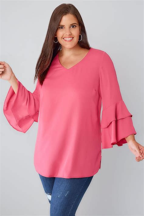 Plus Size Going Out And Party Tops Yours Clothing Blue Long Sleeve