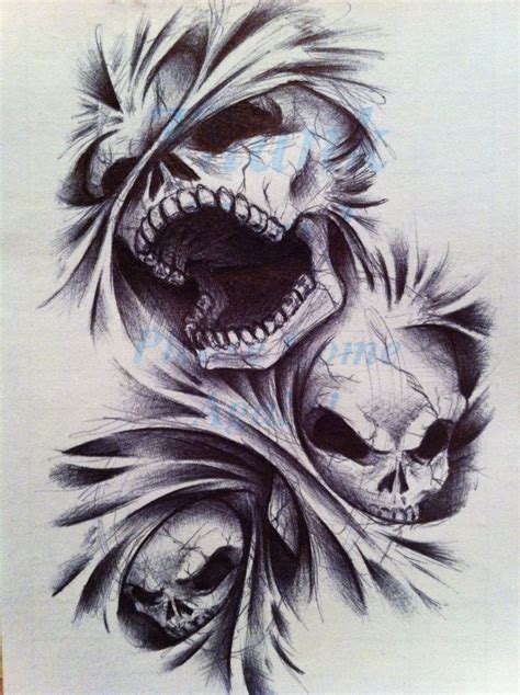 Evil Skull Tattoo Evil Tattoos Demon Tattoo Skull Tattoo Design