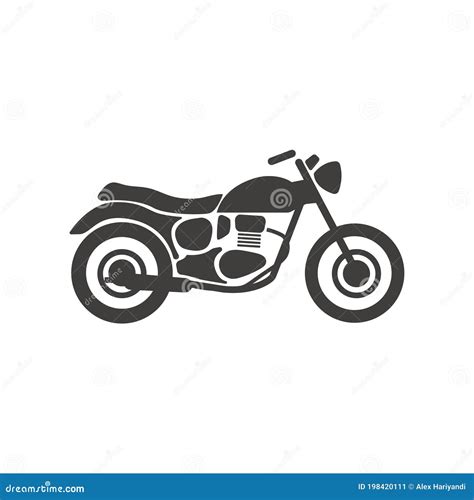 Motorcycle Icon Motorbike Icon Vector Illustration Stock Vector