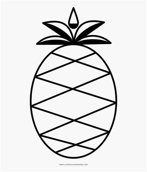 Pineapple Coloring Page Pineapple Hd Png Download Transparent Png