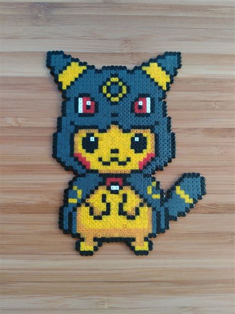 Perler Beads Pokemon Pikachu Noctali Pixel Art Hamyarinternet Maison Et