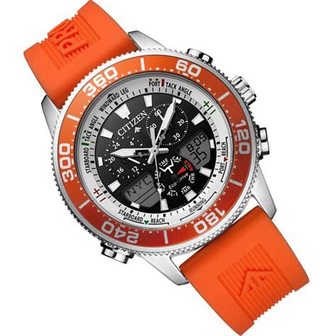 Citizen Promaster Jr4061 18e Marine Yacht Eco Drive Orange Male Watch