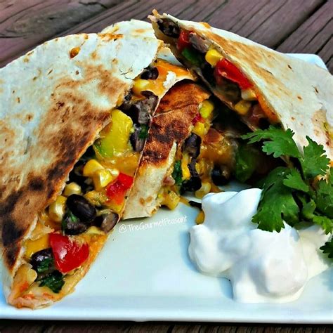 Delicious Roasted Corn And Black Bean Quesadilla