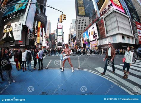 Naked Cowboy Times Square New York Usa Editorial Photo Cartoondealer Com