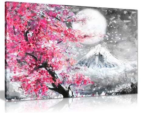 Japanese Cherry Blossom Wall Painting