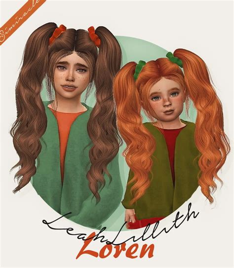Simiracle Leahlillith`s Loren Hair Retextured Sims 4 Hairs Sims 4