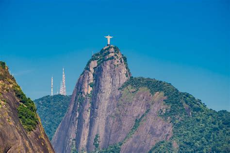 Corcovado Und Cristo Redentor In Rio De Janeiro