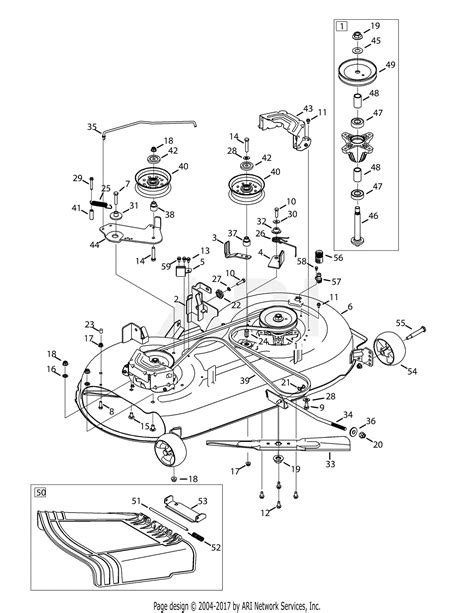 Mtd 13al795s004 2014 Parts Diagram For Mower Deck